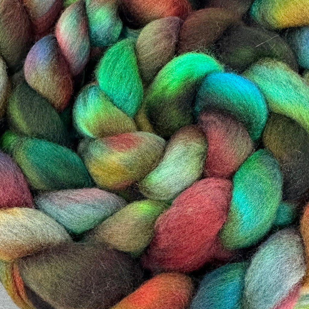 Cormo wool top spinning fiber Mountain Gems