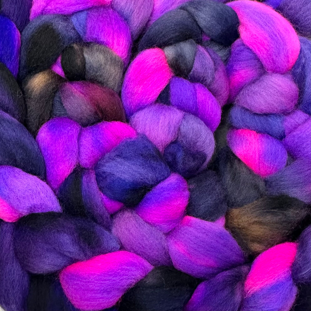 Cormo wool top spinning fiber Twilight Time