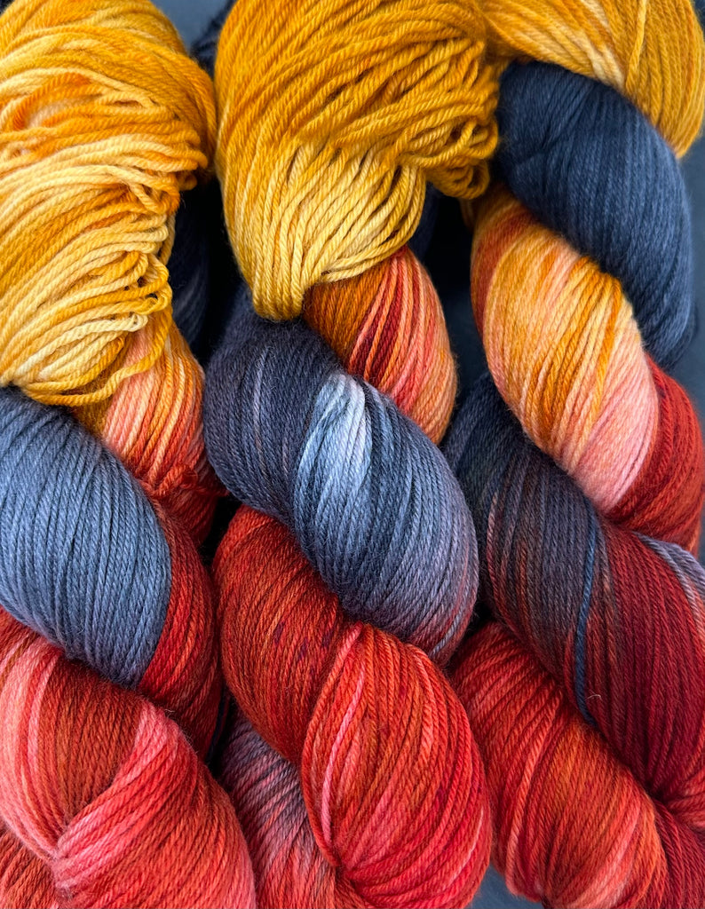 Good Juju Sock yarn Fire On The Mountain