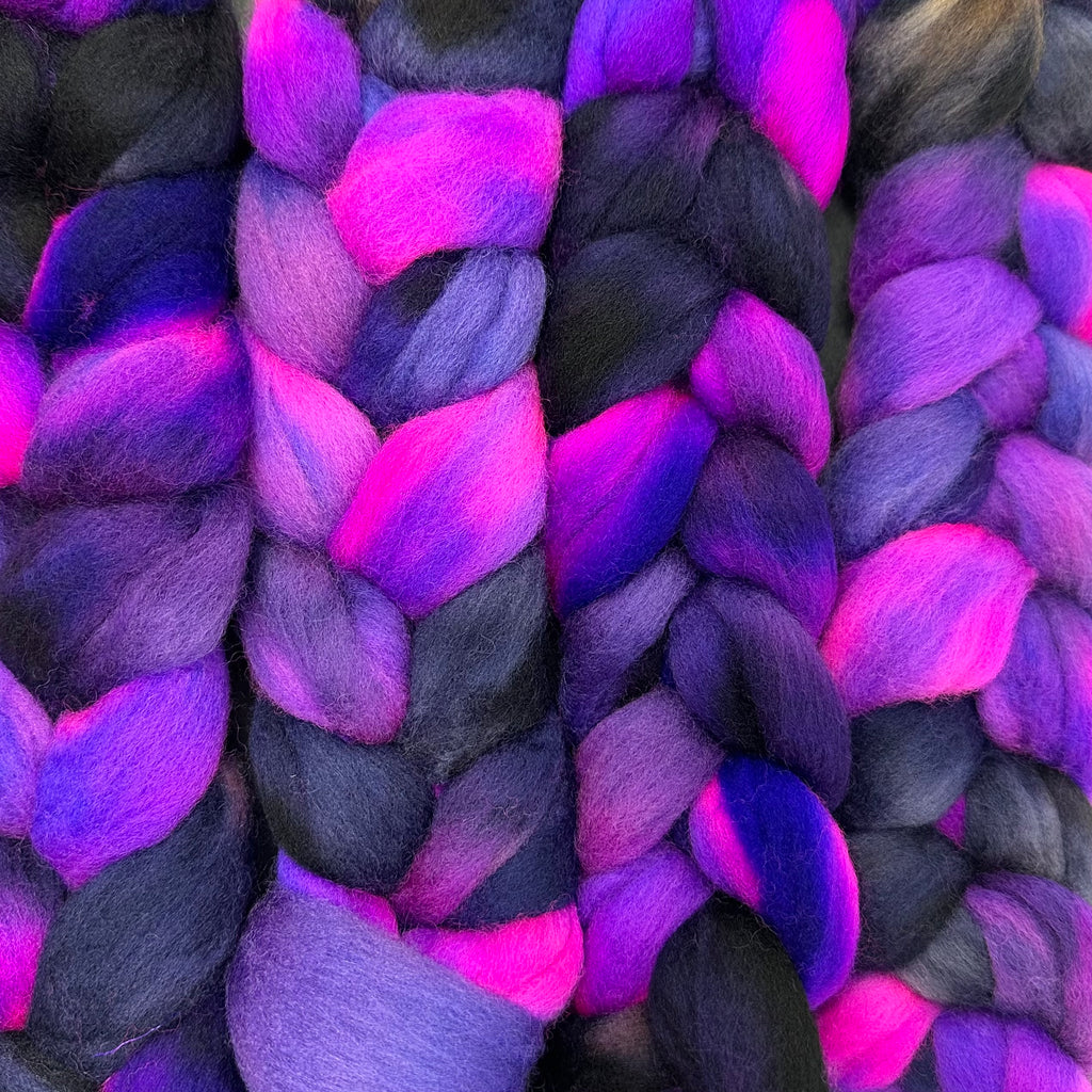 Cormo wool top spinning fiber Twilight Time