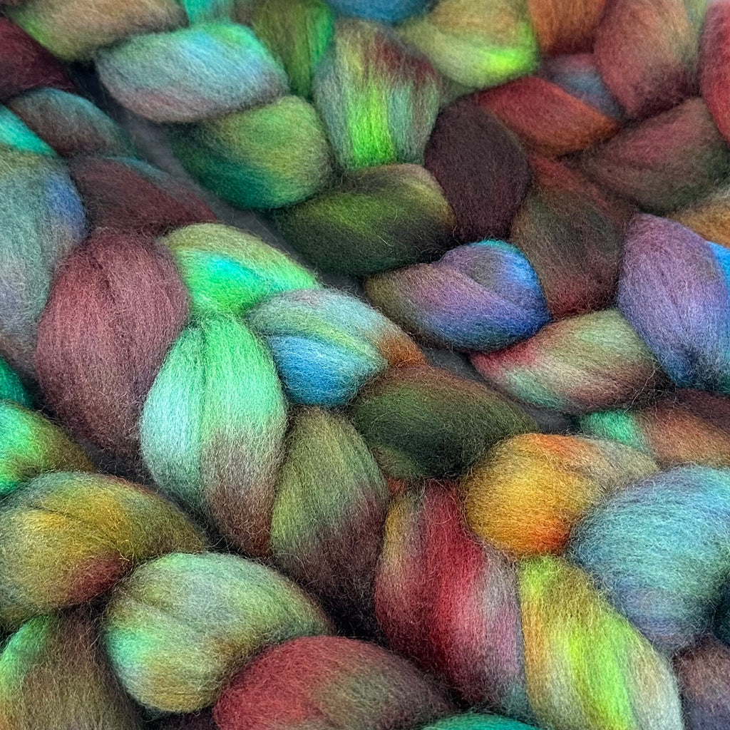 Cormo wool top spinning fiber Mountain Gems