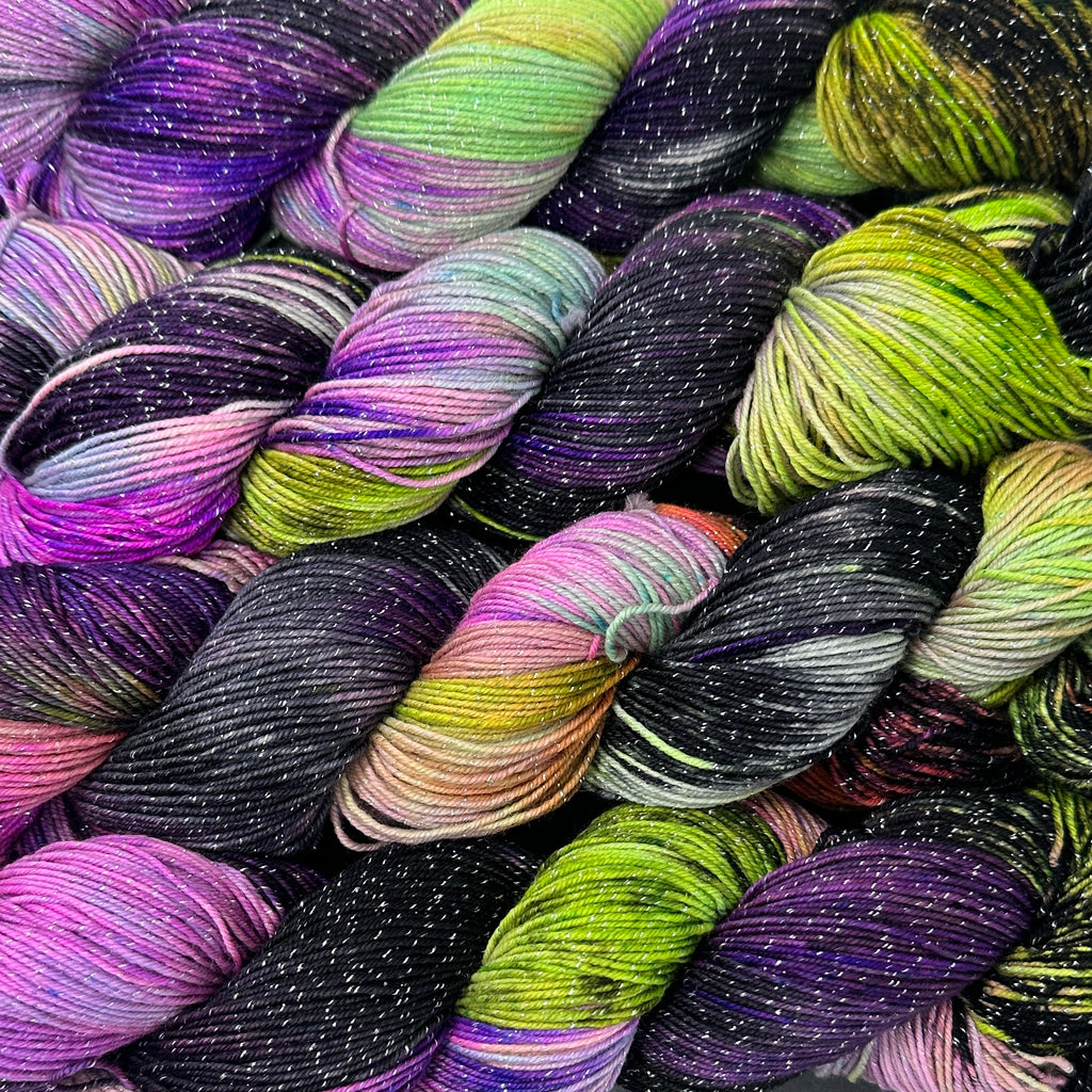 Figment sparkly sock yarn Tweaker by the Speaker