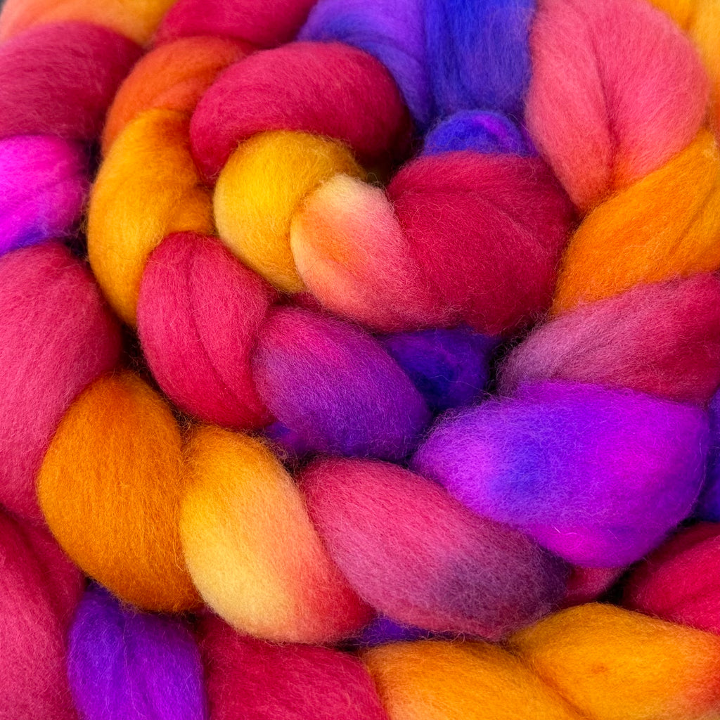 Cormo wool top spinning fiber Voodoo Woman