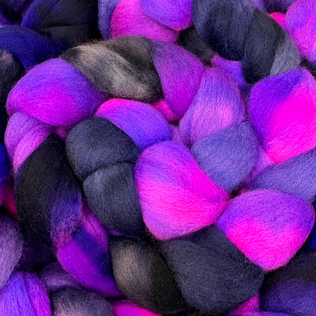 Cormo wool top spinning fiber Twilight Time