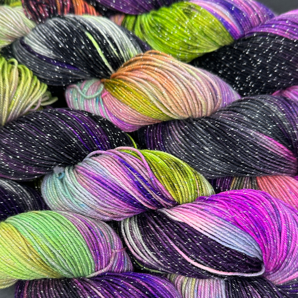 Figment sparkly sock yarn Tweaker by the Speaker