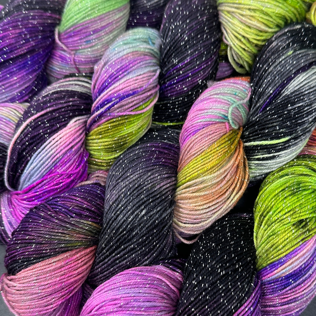 Figment sparkly sock yarn Tweaker by the Speaker