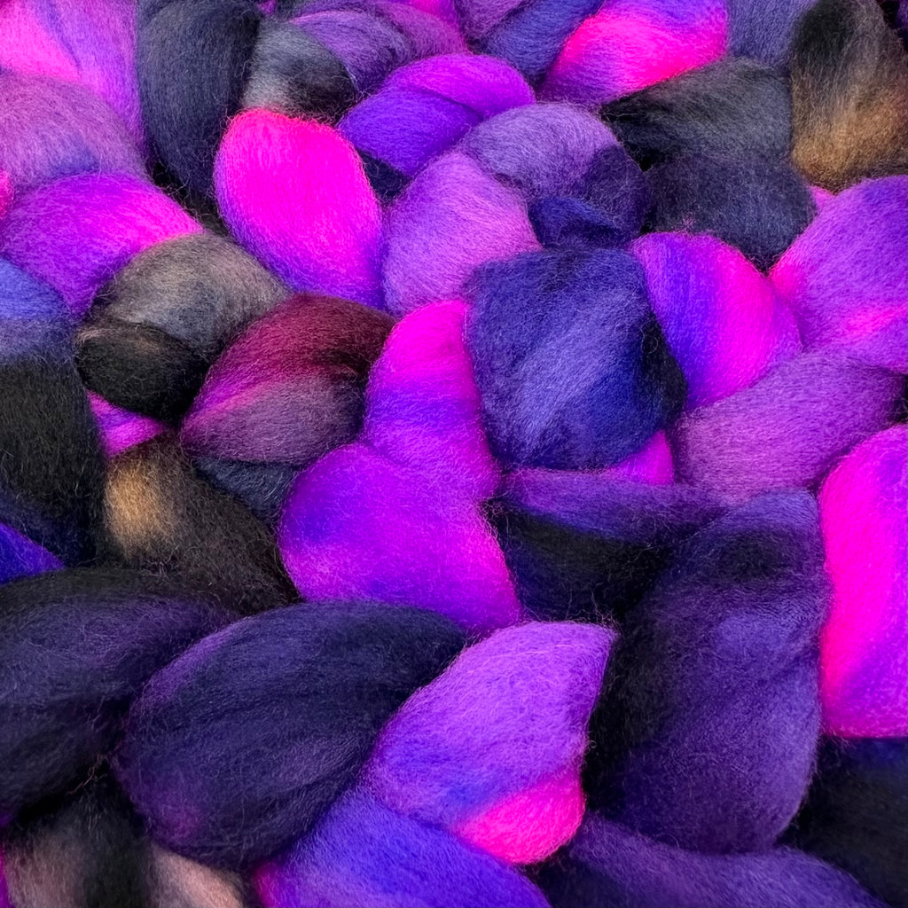 Cormo wool top spinning fiber Twilight Time