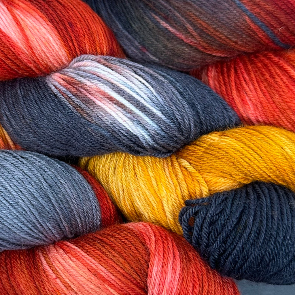 Good Juju Sock yarn Fire On The Mountain