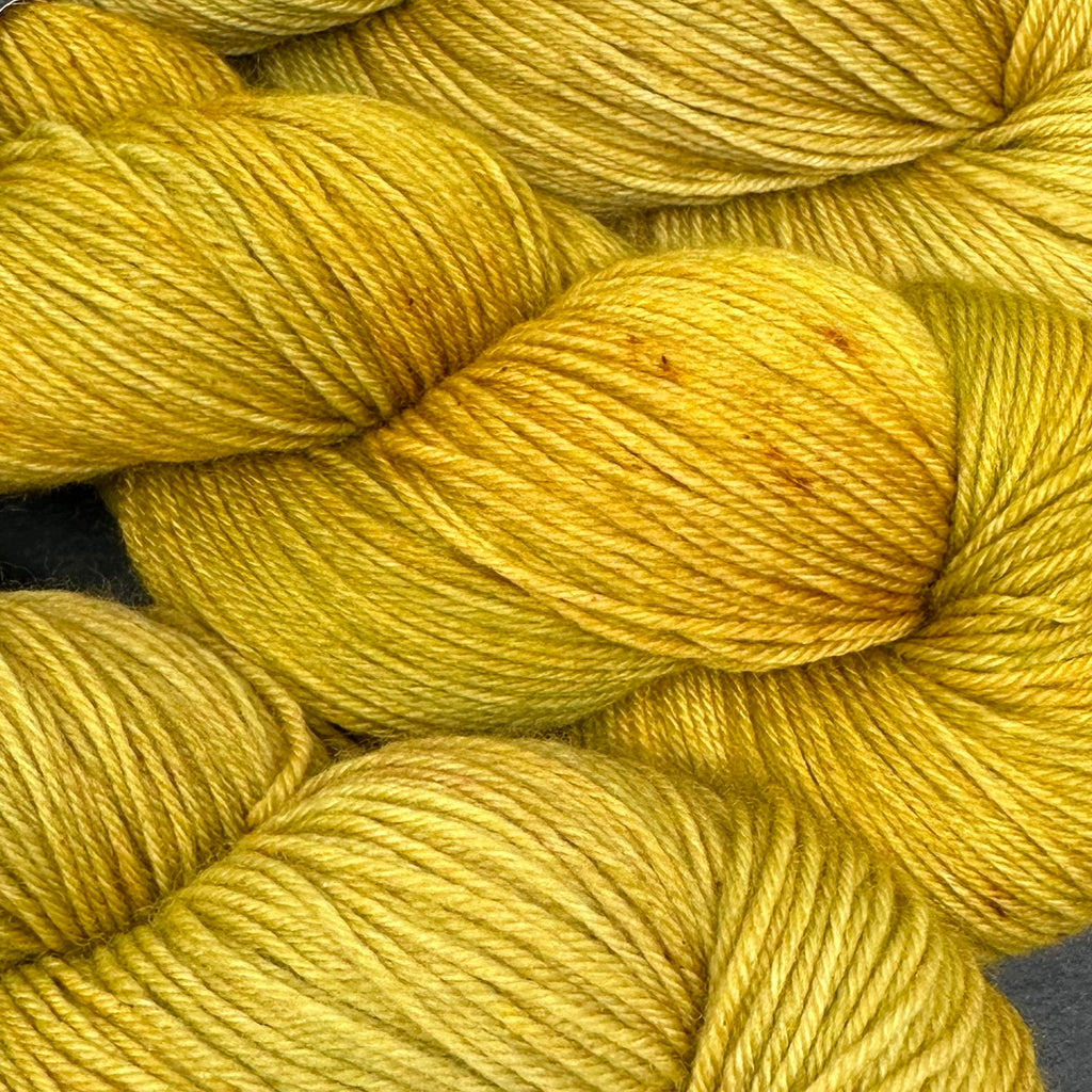 Good Juju Sock yarn yellow One of a kind OOAK