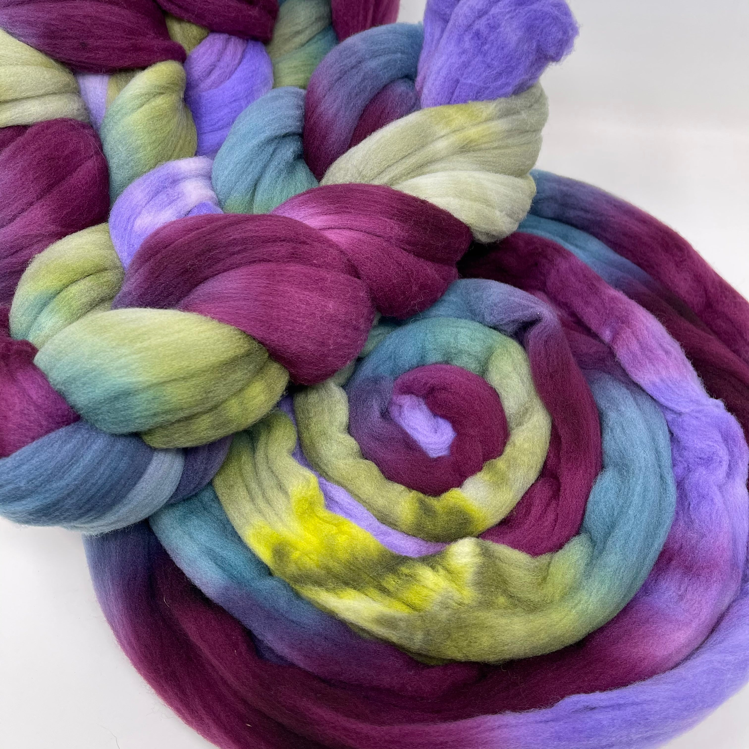 Rambouillet – Tagged combed top – Deep Dyed Yarns